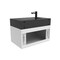Castello Usa Nile 30-inch White Vanity Set with Black Top and Black Handles CB-MC-30W-BL-2053-BL - alternate 3